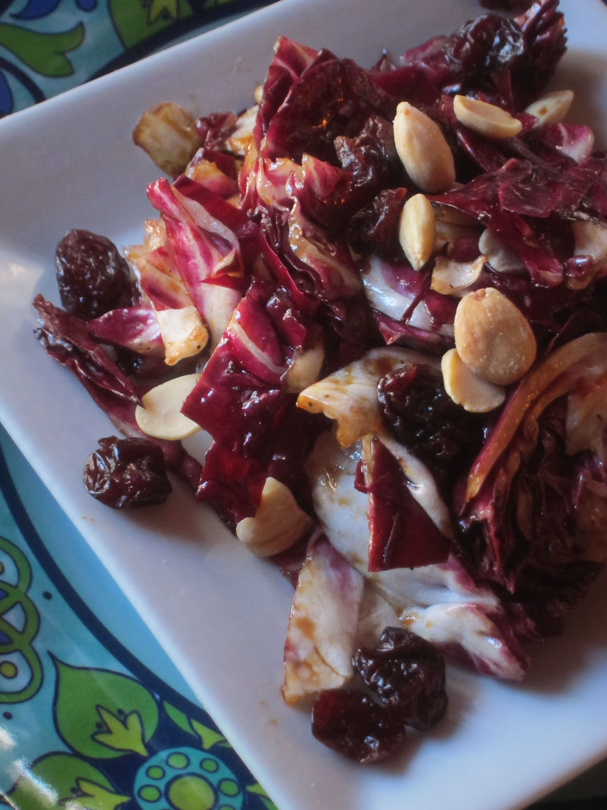 Radicchio Winter Salad with Montmorency Cherries , Marcona Almonds and Violet Balsamic Vinegar