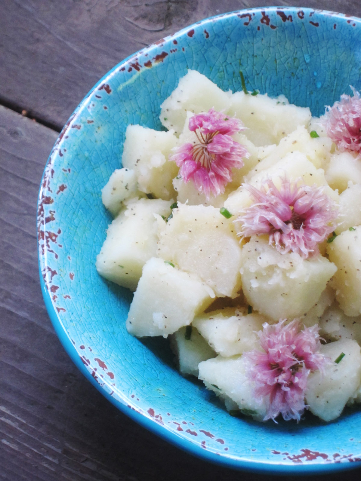 Potato Chives Salad Above